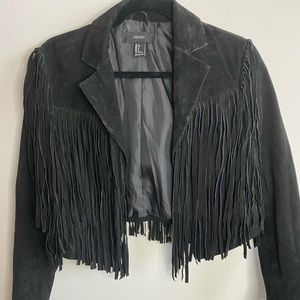Forever21 Black Suede Jacket